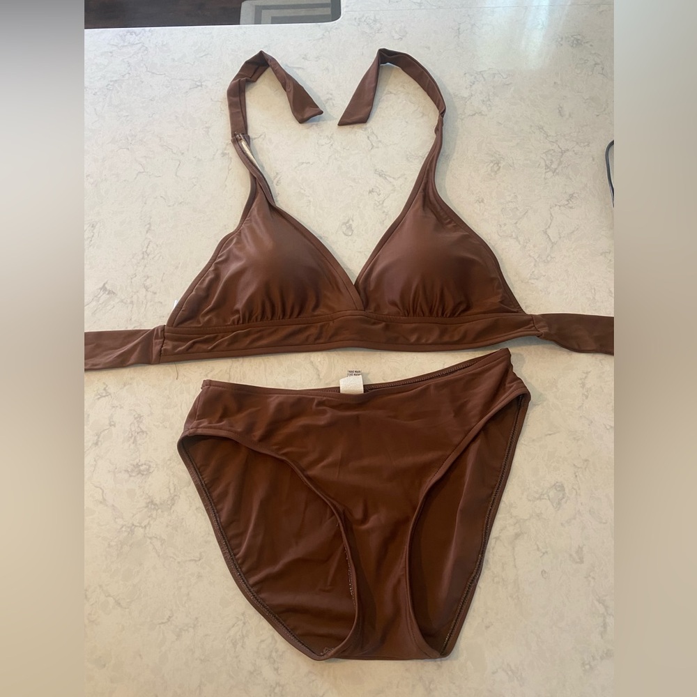 Brown Bikini Set size large